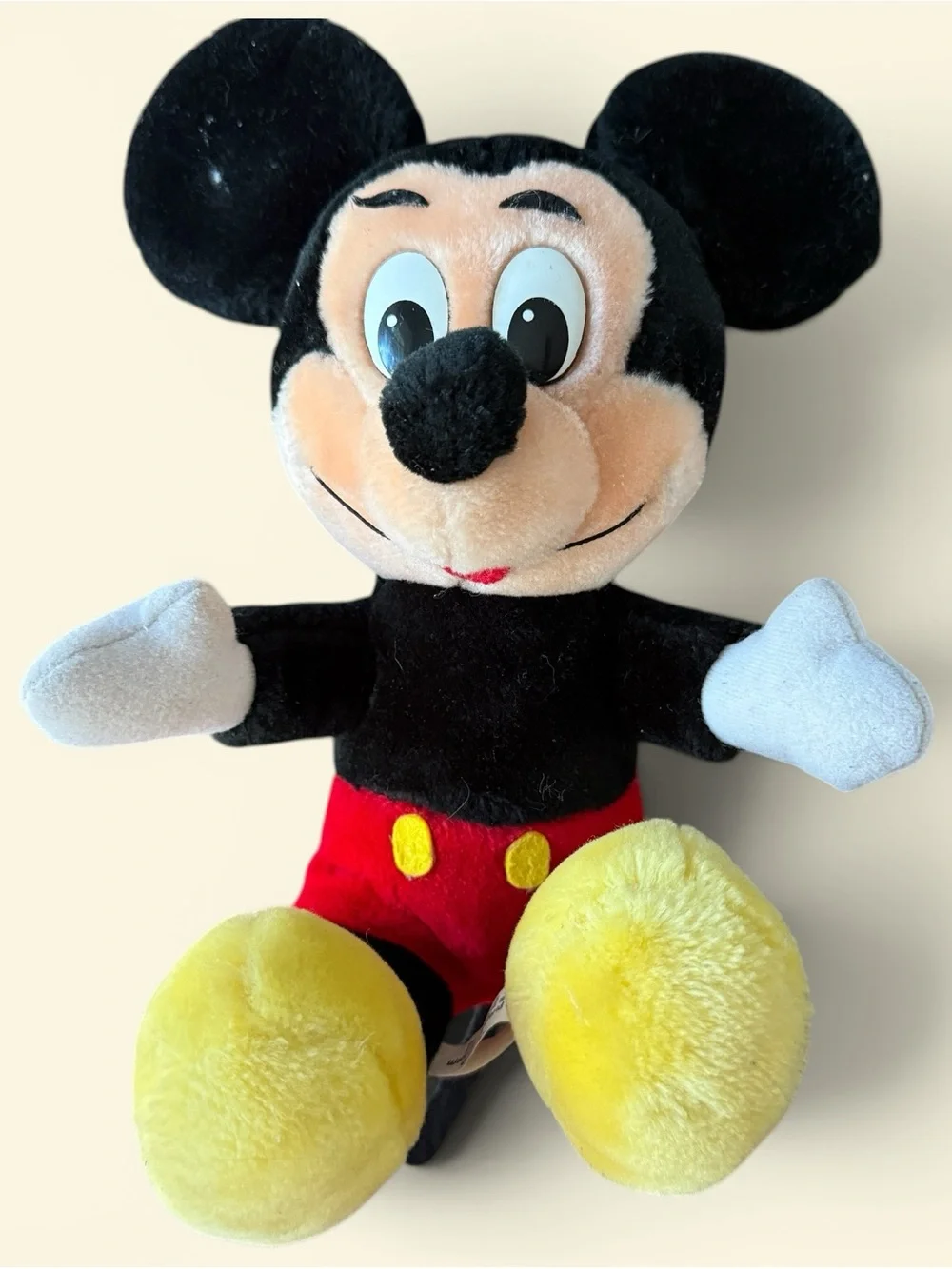 Vintage Disney Mickey Mouse Plush Canasa Korea Disneyland Walt Disney World